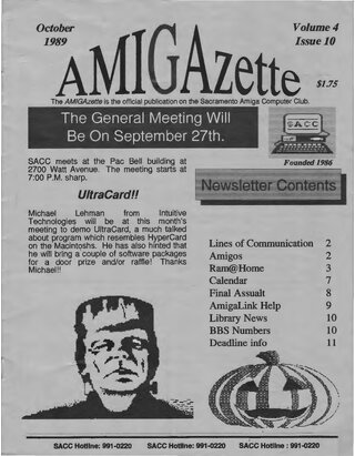 AmigaZette - 1989-10 cover